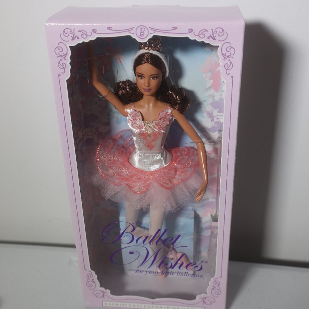 Barbie Collector Ballet Wishes Doll Pink Label Burnette Hair 2015